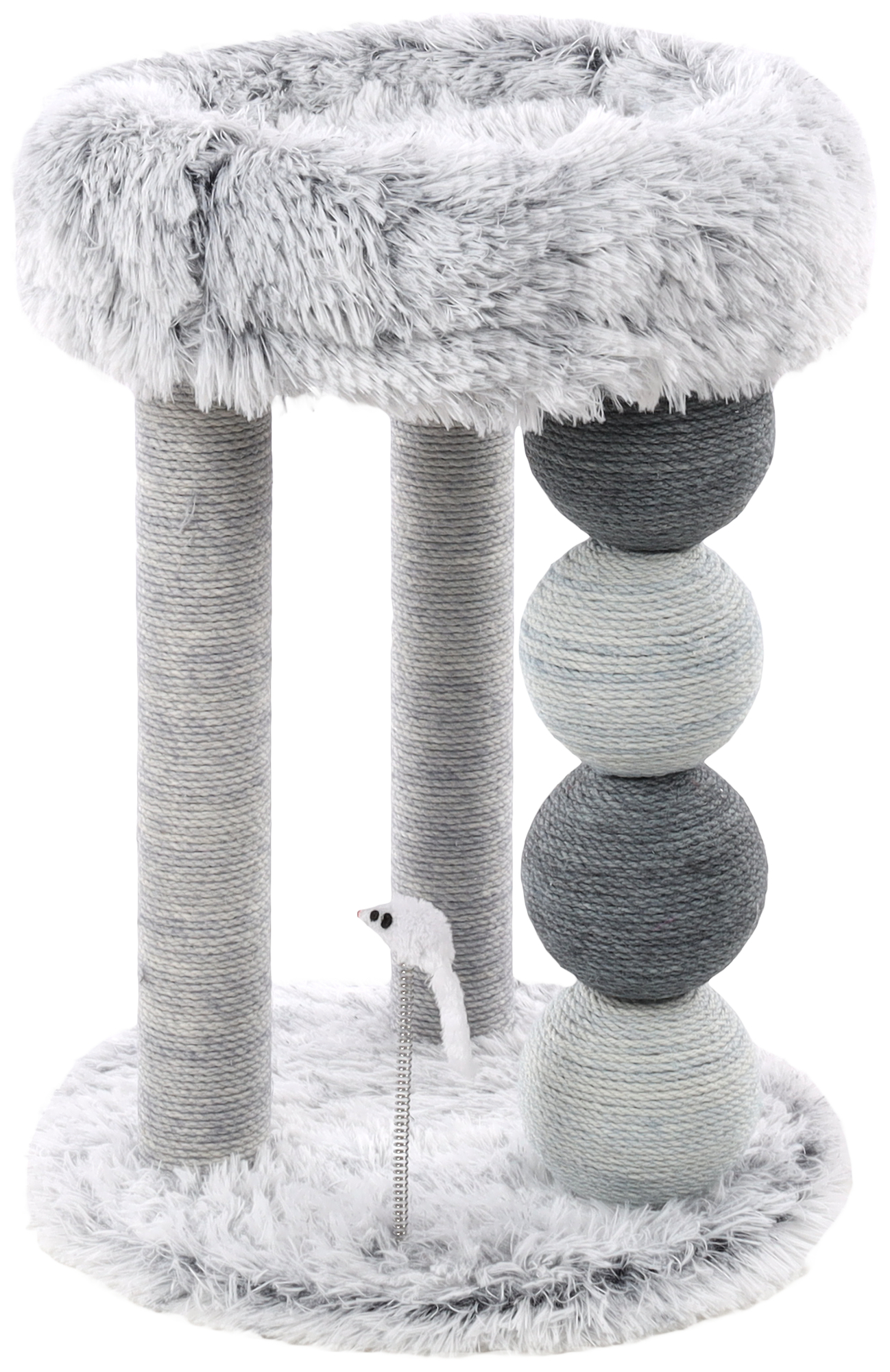 Flamingo Scratching tree  Duchess Grey & White