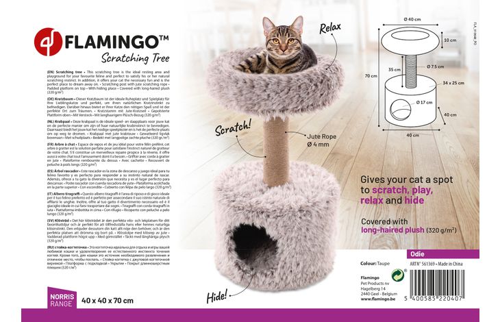 Flamingo Krabpaal Odie Taupe