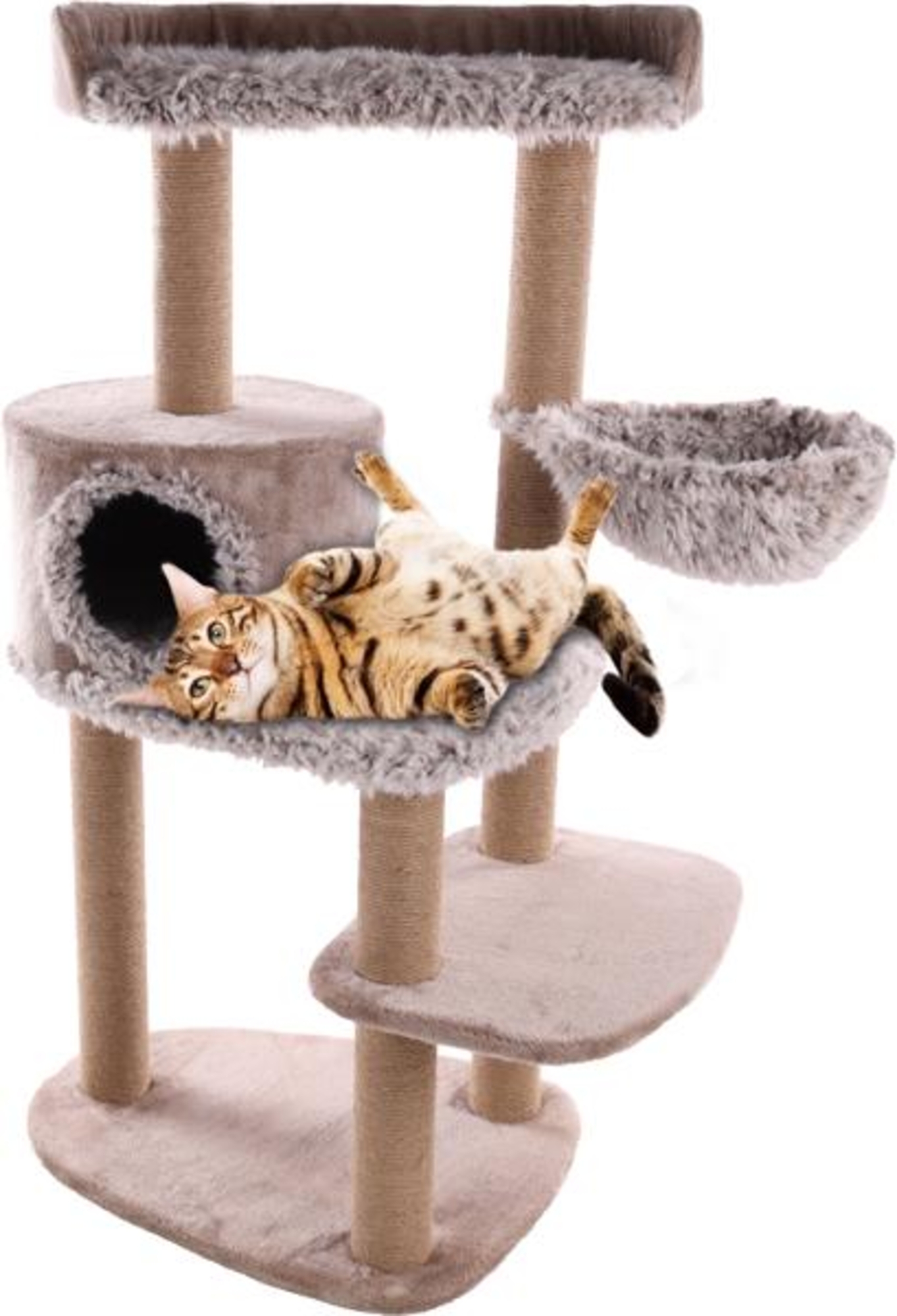 Flamingo Scratching tree  Oliver Taupe