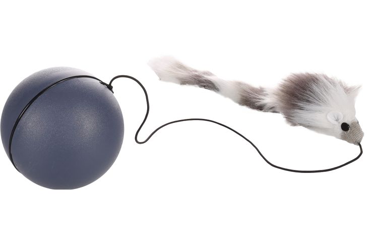 Flamingo Elektronisch Speelgoed Boula Bal & Muis Donkergrijs