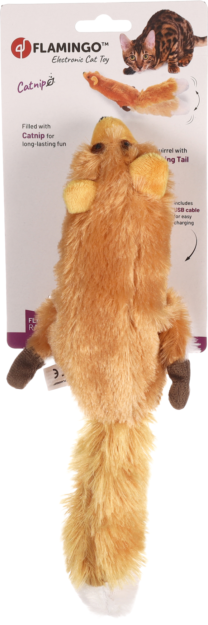 Flamingo Electronic toy Flapso Squirrel Light brown