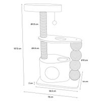 Flamingo Scratching tree  Horacio Blue