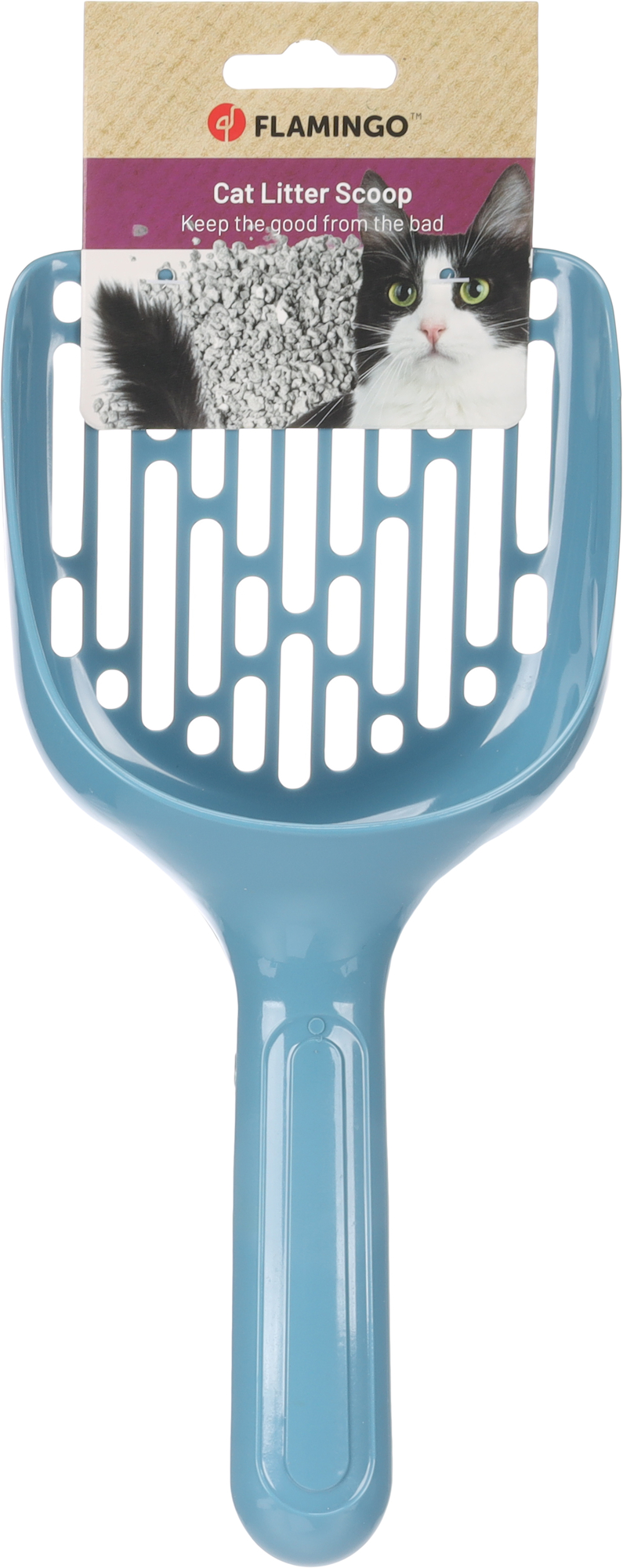 Flamingo Cat litter scoop Manu Petrol