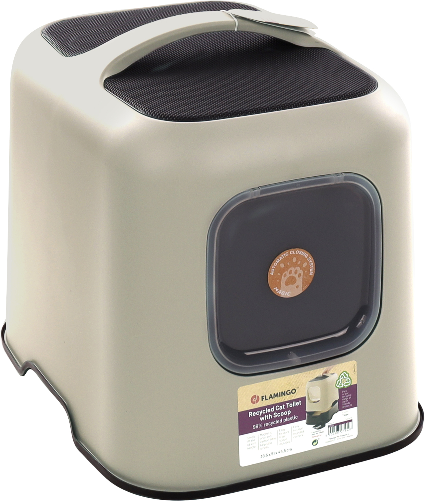 Flamingo Cat toilet Trudy Taupe
