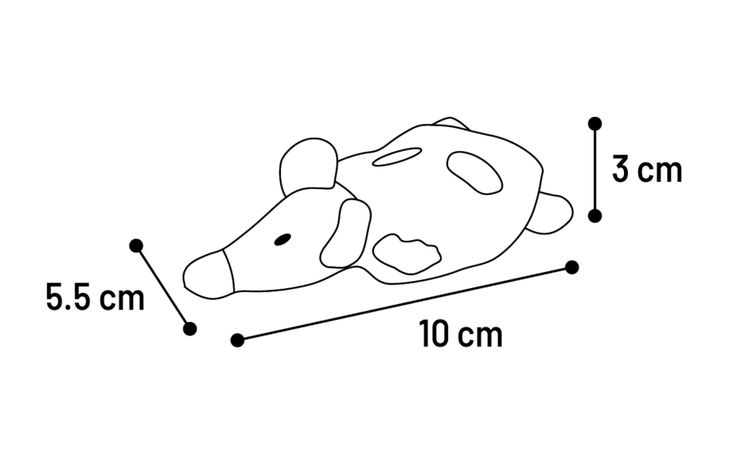 Flamingo Toy Gragga Mouse Pink