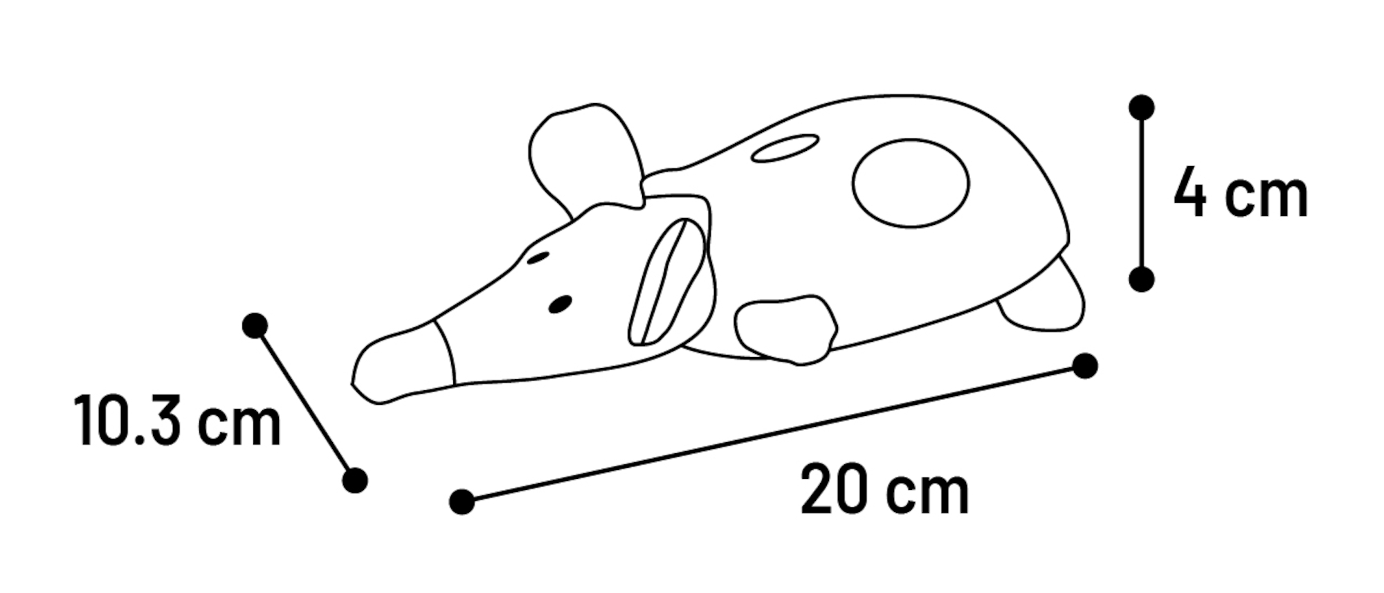 Flamingo Toy Gragga Mouse Pink