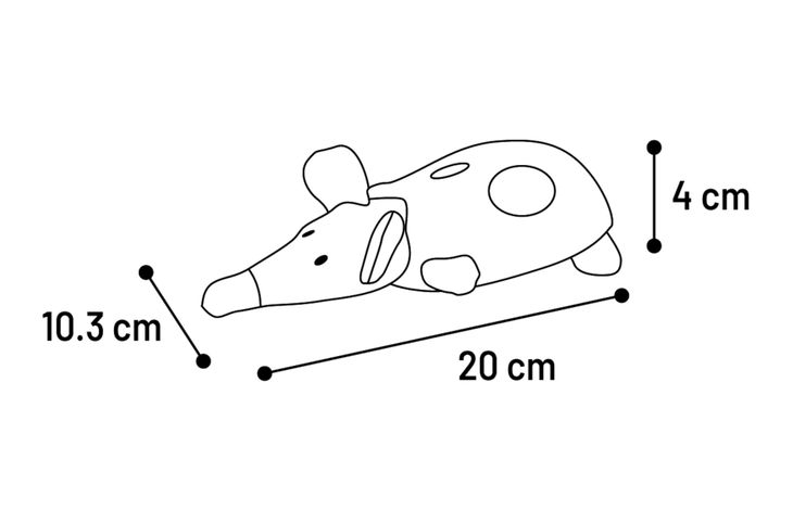 Flamingo Toy Gragga Mouse Pink