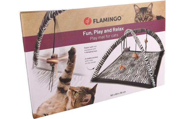 Flamingo Giocattolo Zerba Tappeto da gioco Bianco & Nero