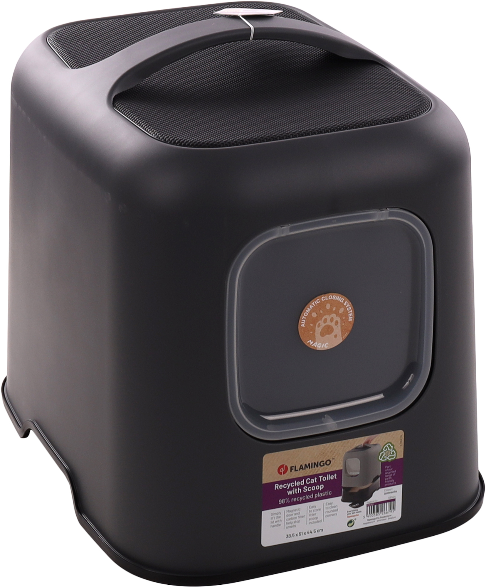 Flamingo Cat toilet Trudy Anthracite