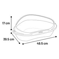 Flamingo Litter tray Corner modell Sadio Taupe