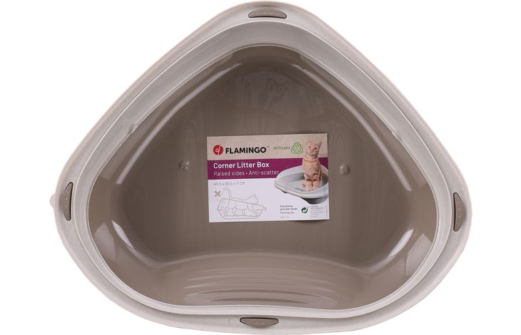 Flamingo Litter tray Corner modell Sadio Taupe