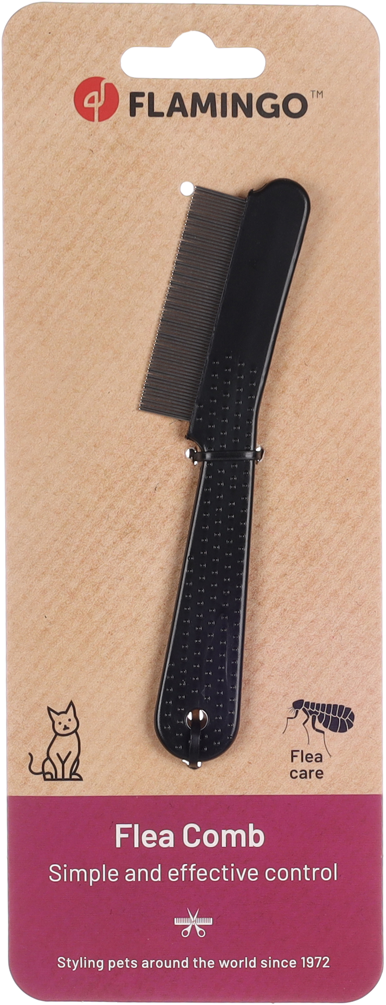 Flamingo Flea comb Moby Comfort