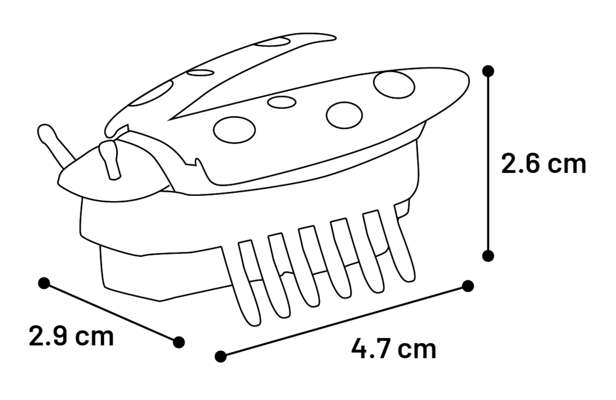 Flamingo Toy Spredda Ladybug Red