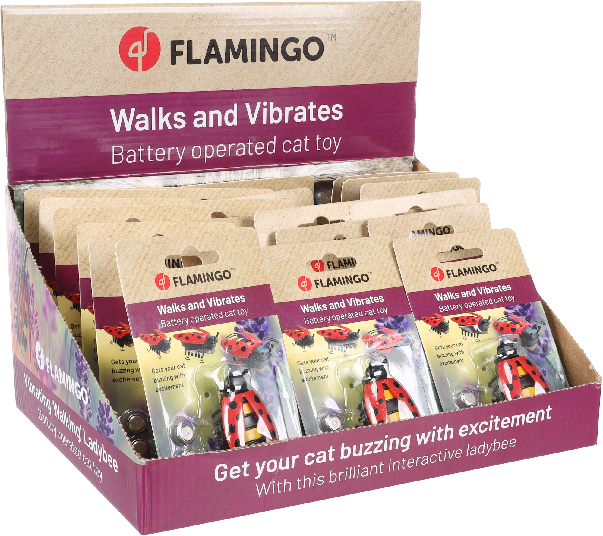 Flamingo Toy Spredda Ladybug Red