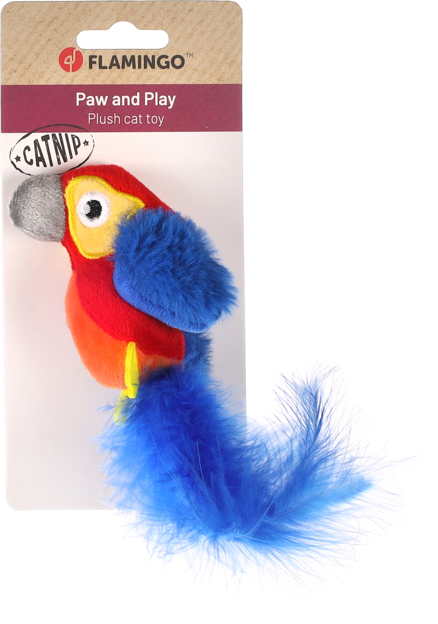 Flamingo Spielzeug Zingo Papagei Rot