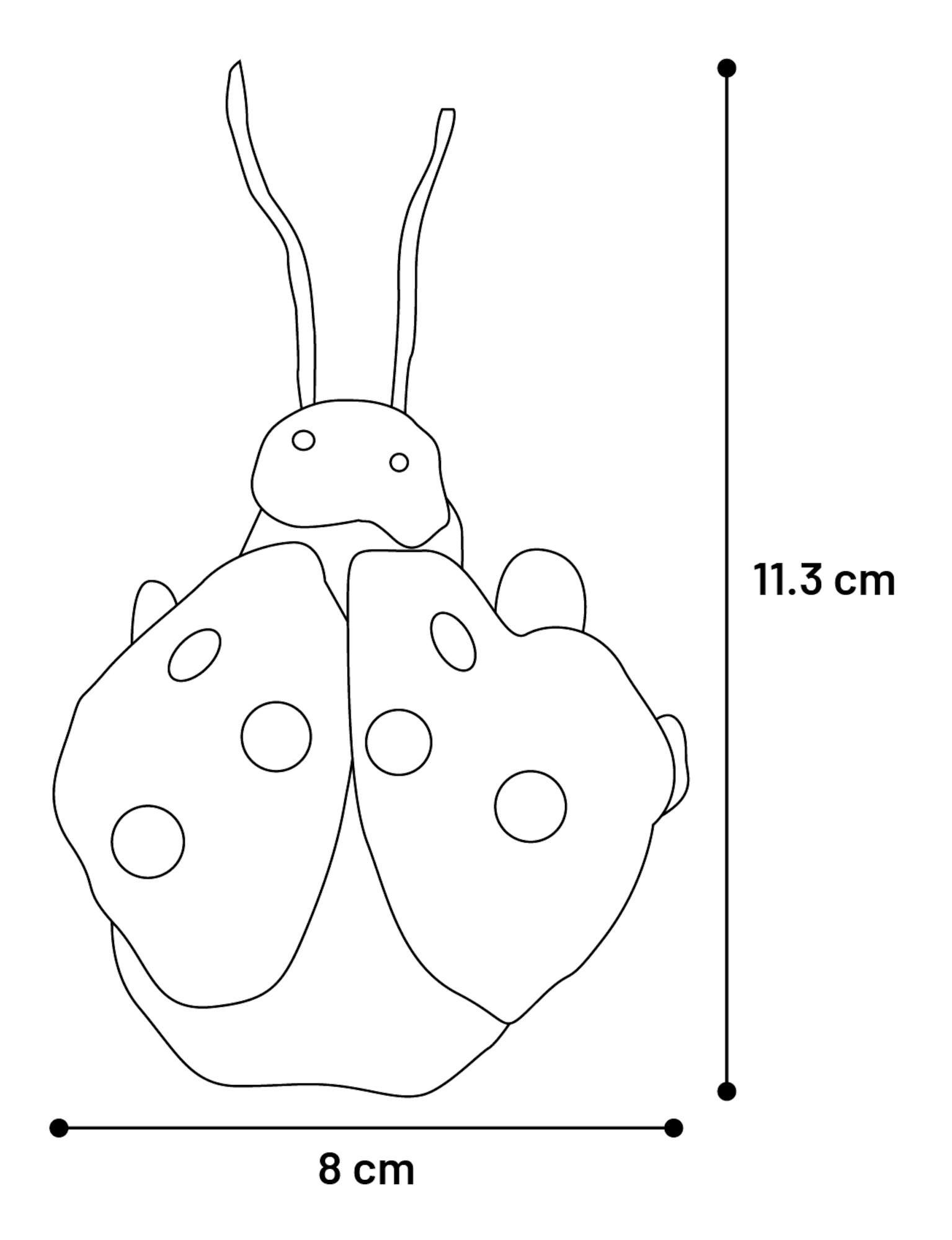 Flamingo Speelgoed Zingu Lieveheersbeestje Rood