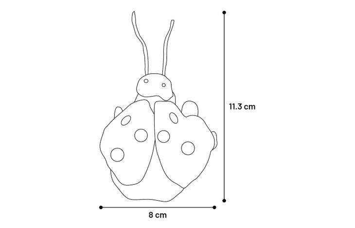 Flamingo Speelgoed Zingu Lieveheersbeestje Rood