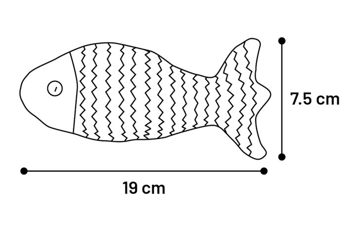 Flamingo Speelgoed Snaps Vis Grijs