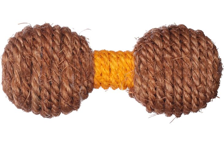 Flamingo Juguete Justo Mancuerna Marrón & Amarillo