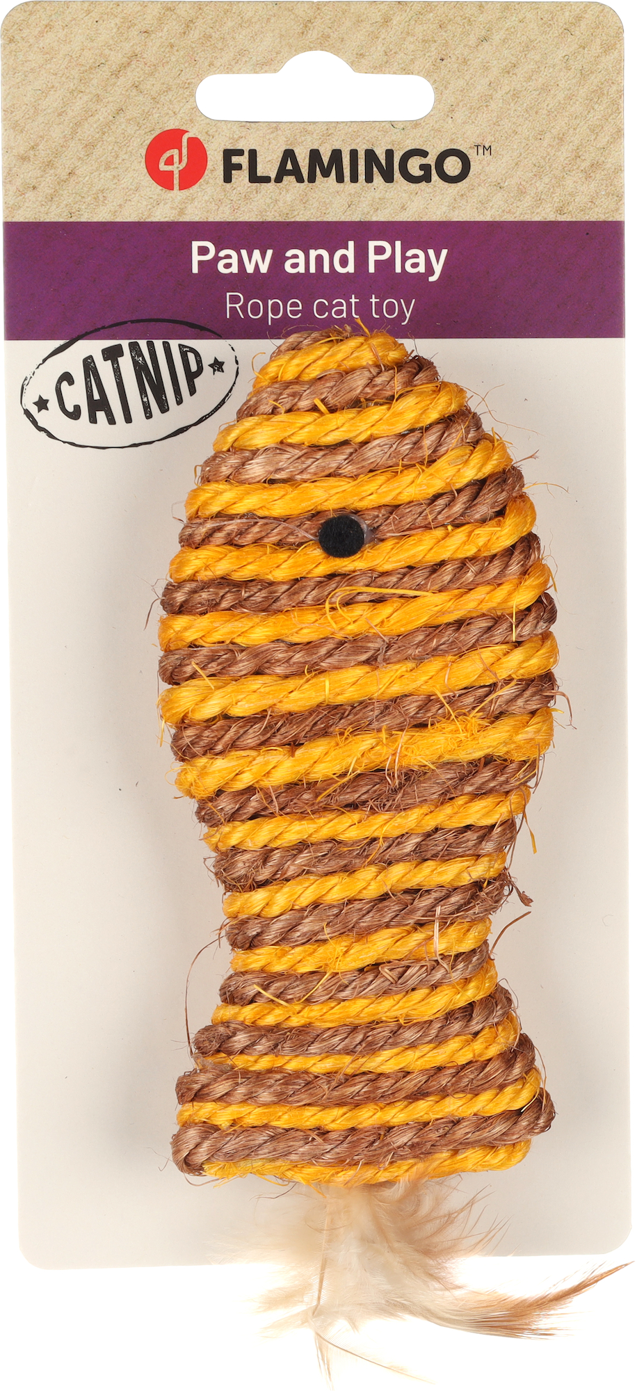 Flamingo Jouet Justo Poisson Brun & Jaune