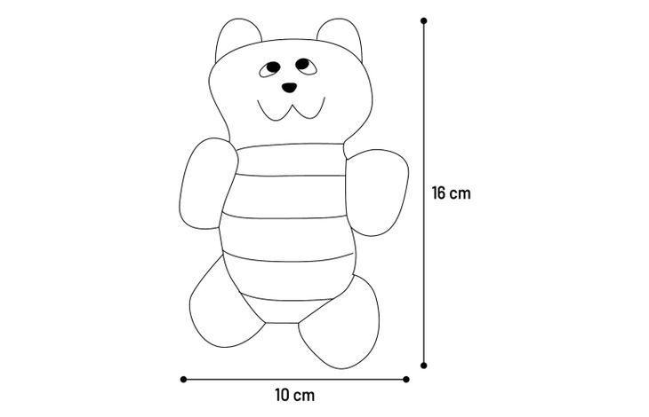 Flamingo Toy Faci Bear Brown