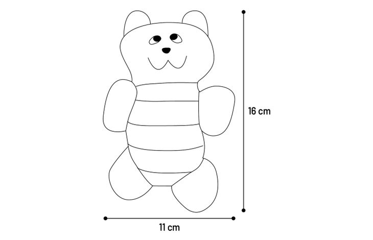 Flamingo Jouet Faci Ours Gris