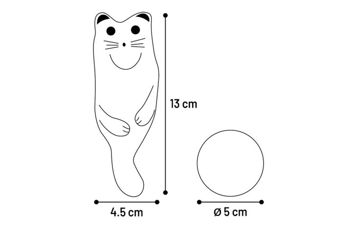Flamingo Toy Faci Cat Grey