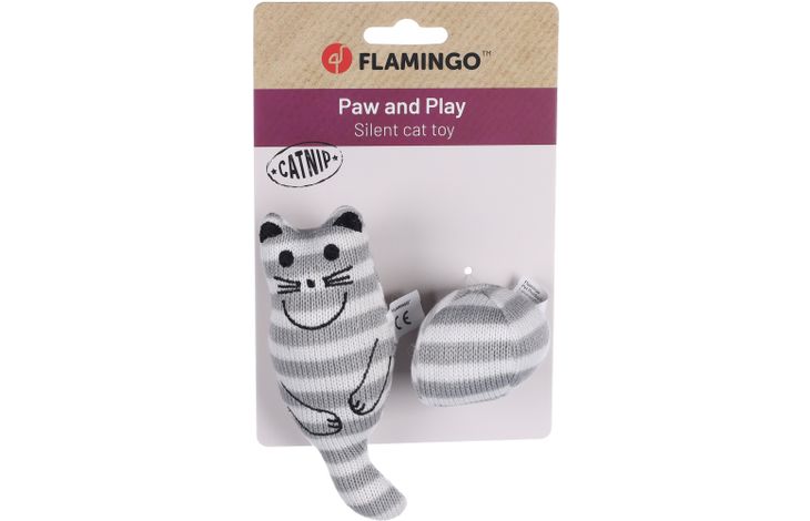 Flamingo Toy Faci Cat Grey