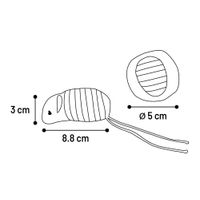 Flamingo Jouet Faci Souris avec balle Brun