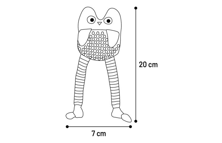 Flamingo Spielzeug Raibo Eule Grün
