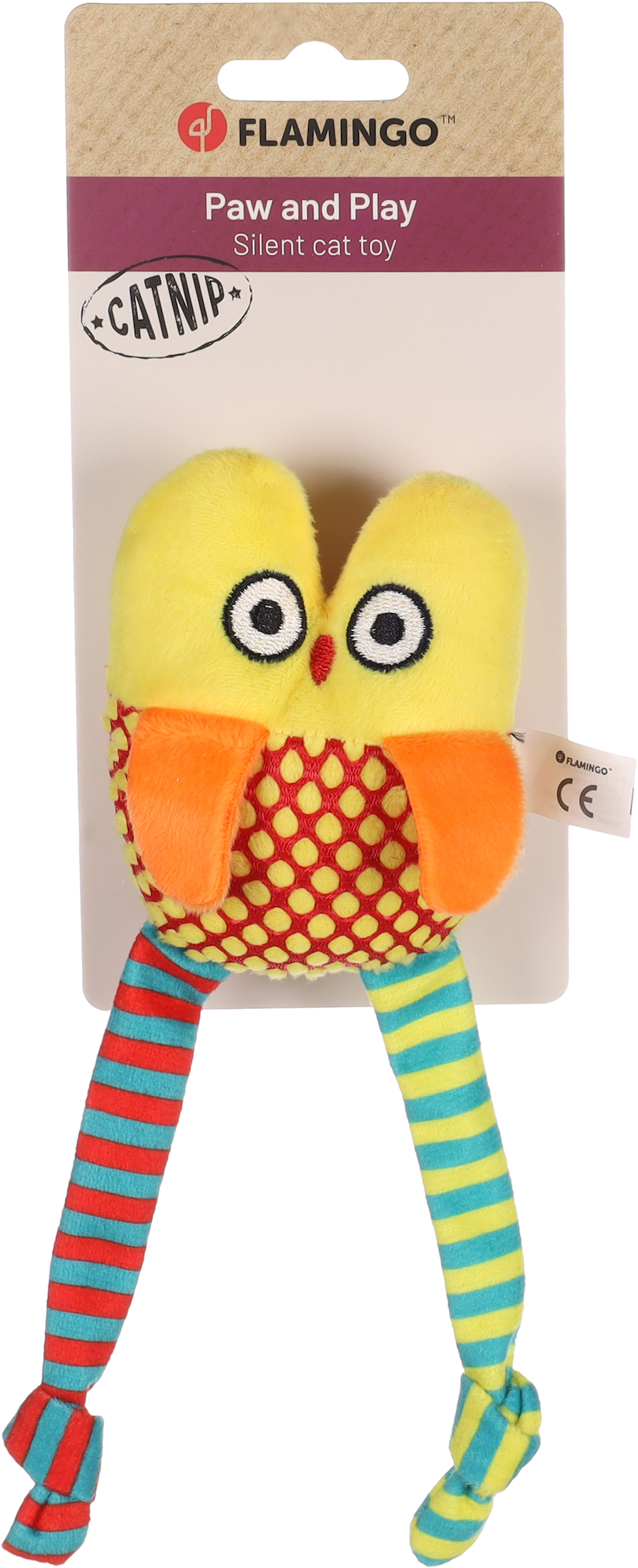 Flamingo Spielzeug Raibo Eule Gelb