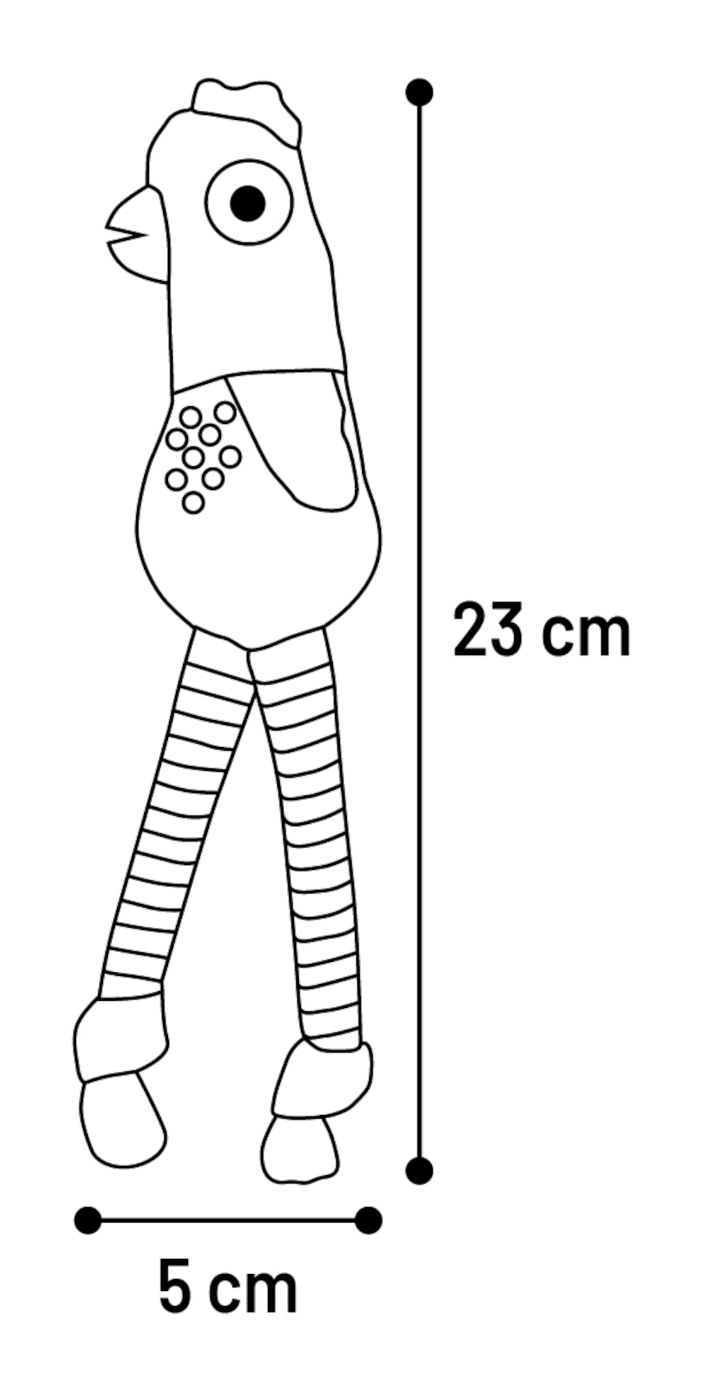 Flamingo Toy Raibo Chicken Green