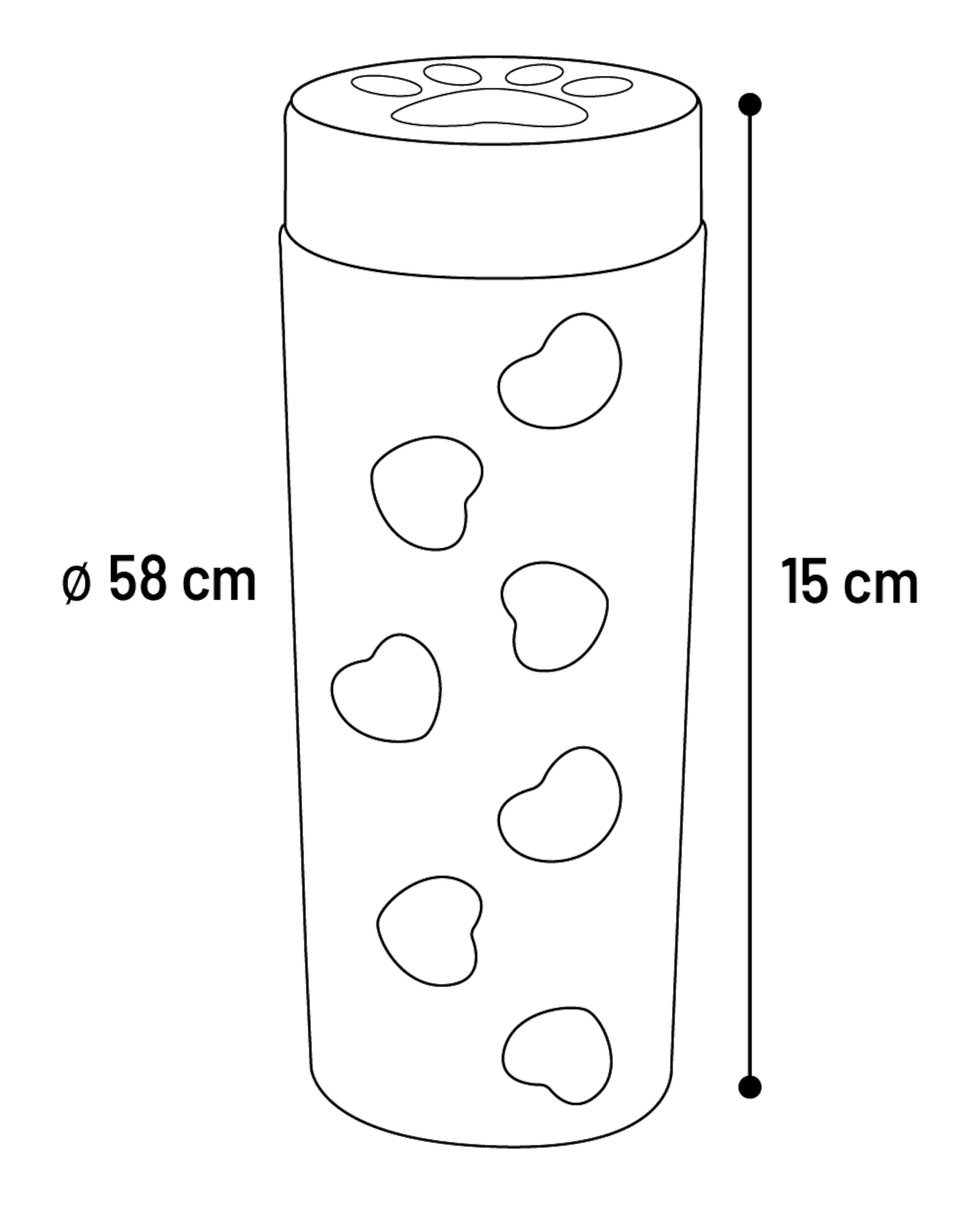 Flamingo Snack dispenser Deru  Beige