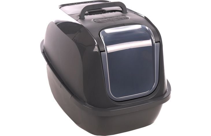 Flamingo Cat toilet Argos Dark grey