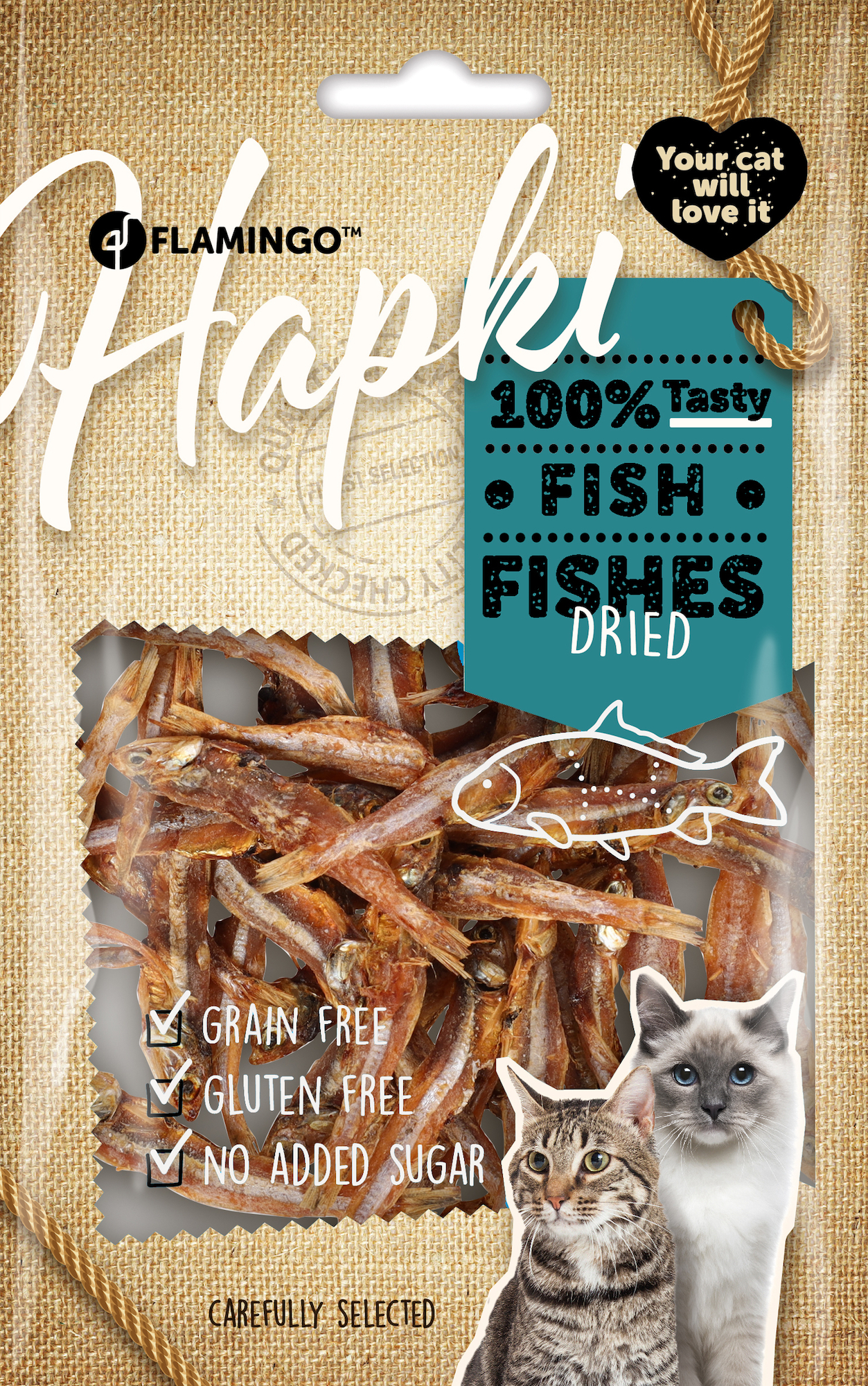 Dried fish hot sale for cats