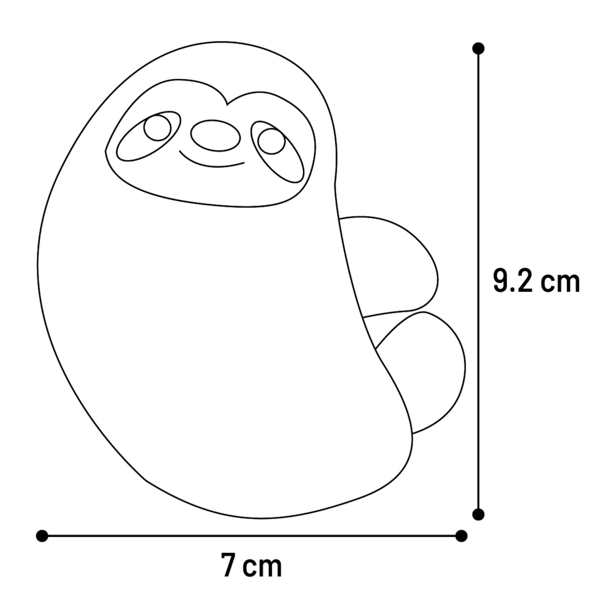 Flamingo Spielzeug Blaro Faultier Rot