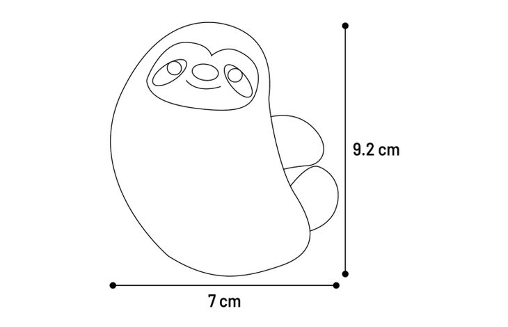 Flamingo Spielzeug Blaro Faultier Rot