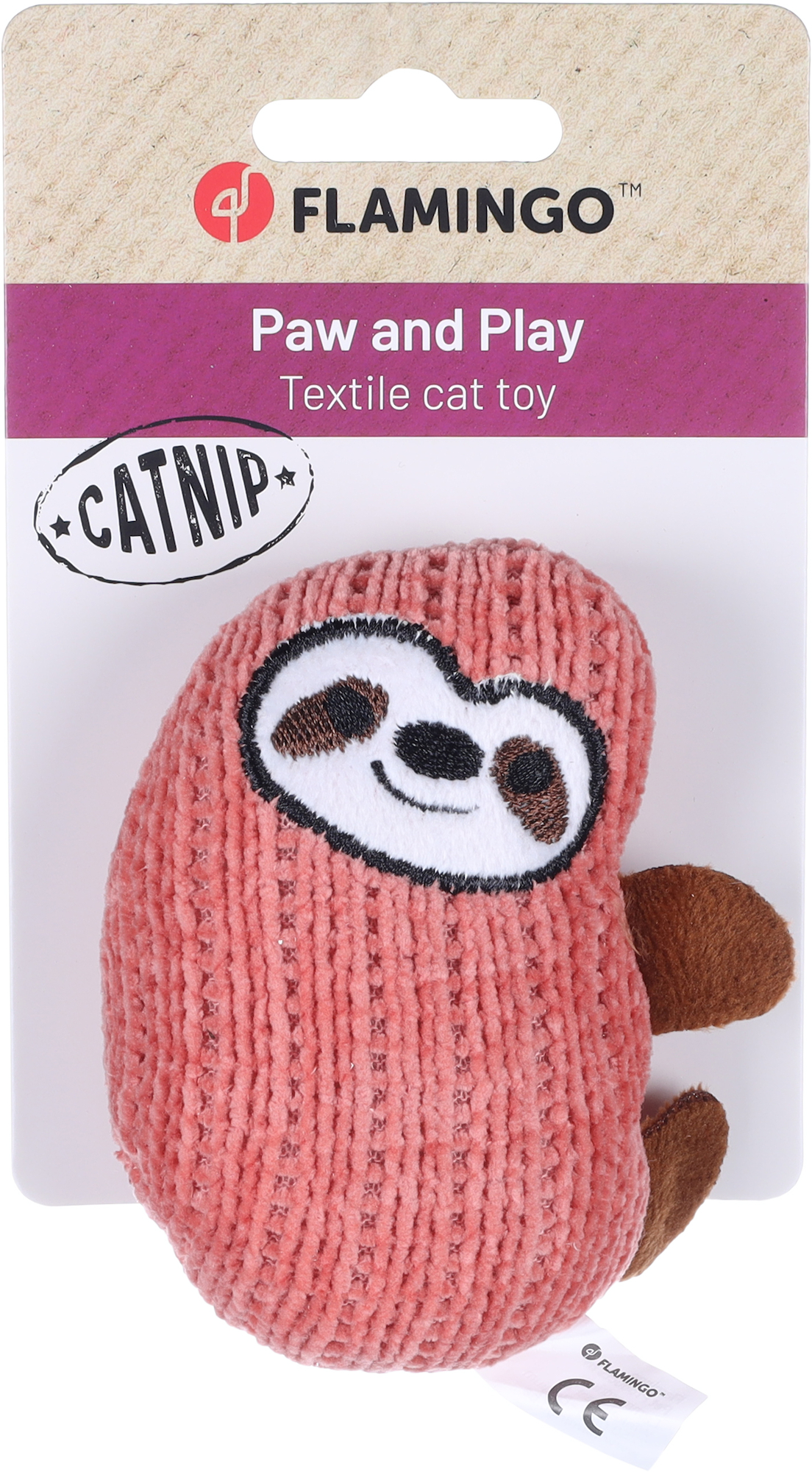 Flamingo Spielzeug Blaro Faultier Rot