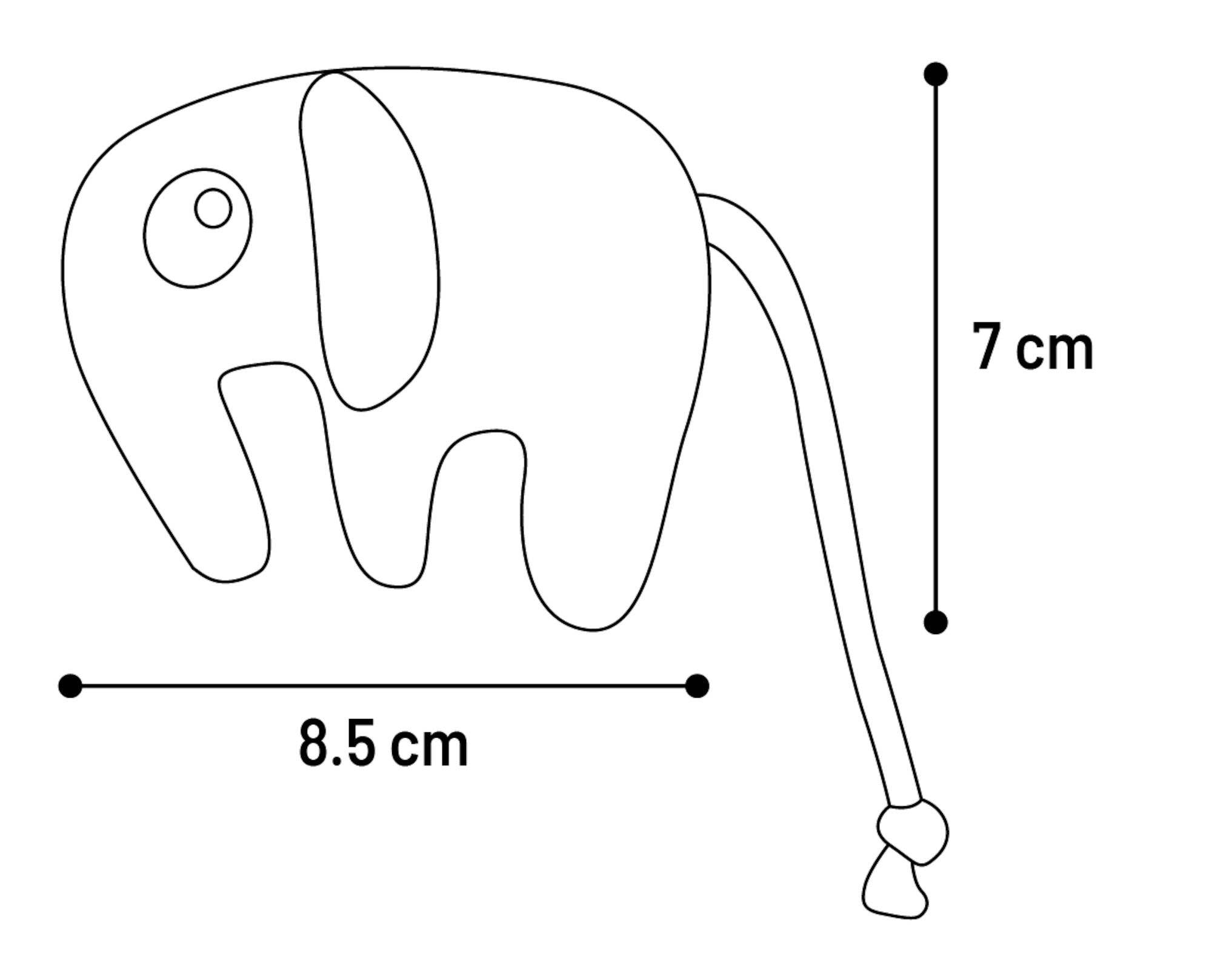 Flamingo Spielzeug Blaro Elefant Rot