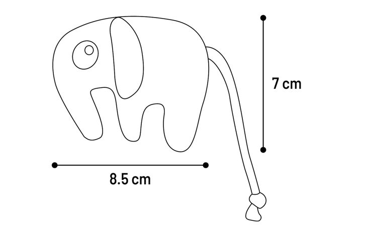 Flamingo Spielzeug Blaro Elefant Rot