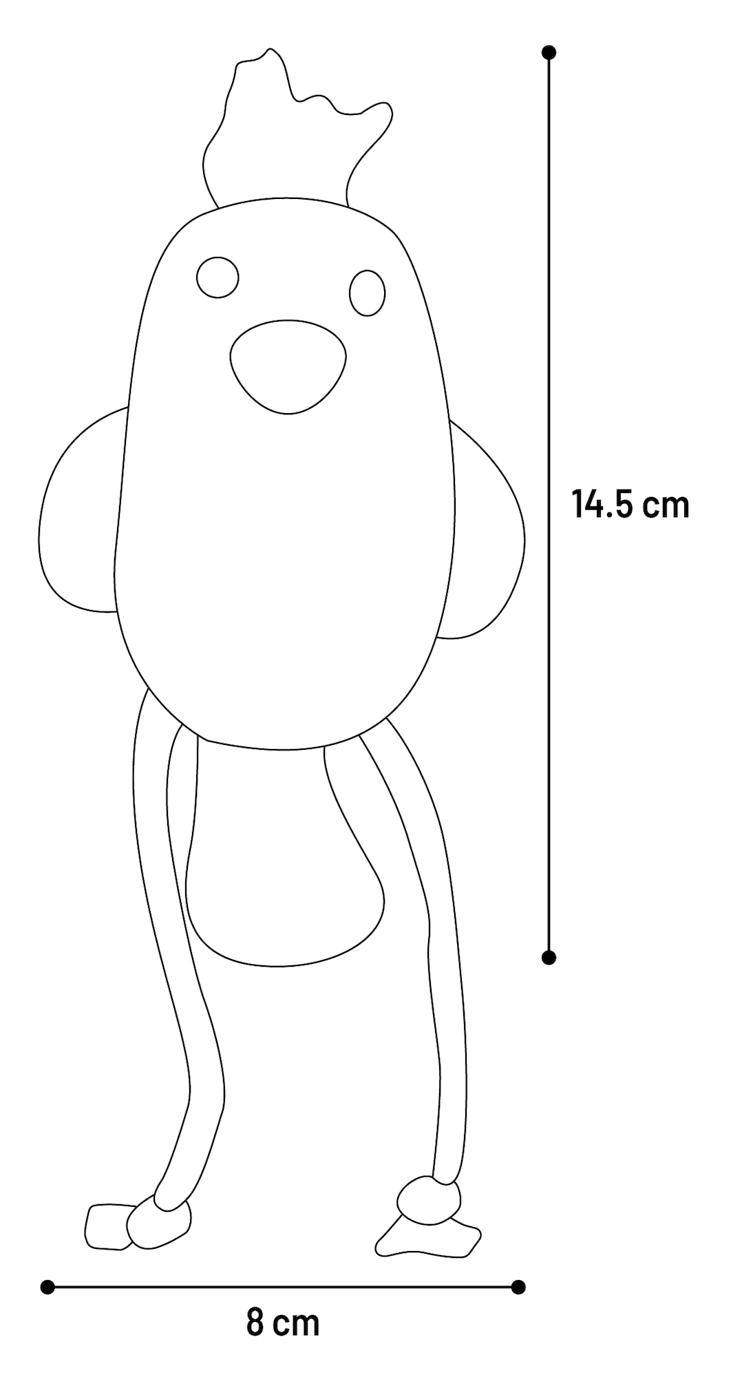 Flamingo Spielzeug Blaro Vogel Blau