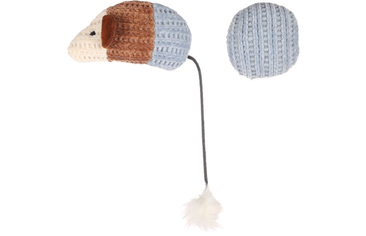 Flamingo Spielzeug Blaro Maus & Ball Blau