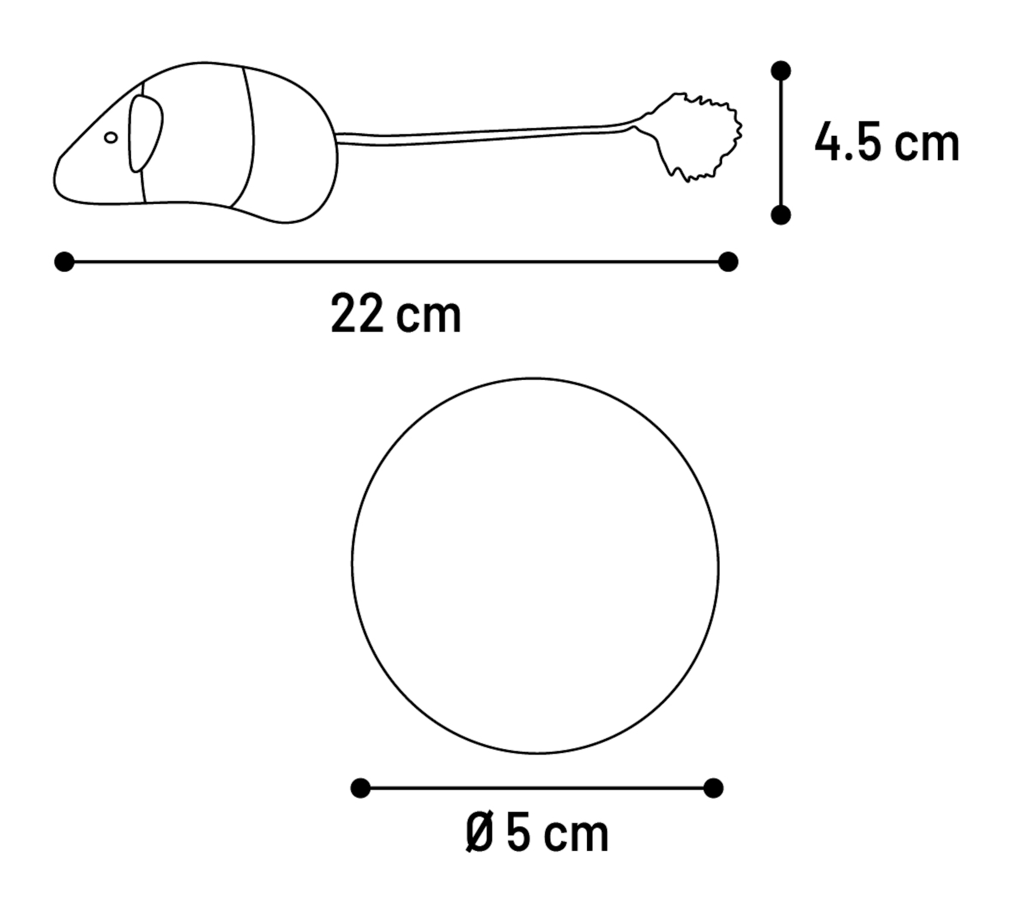 Flamingo Spielzeug Blaro Maus & Ball Rot