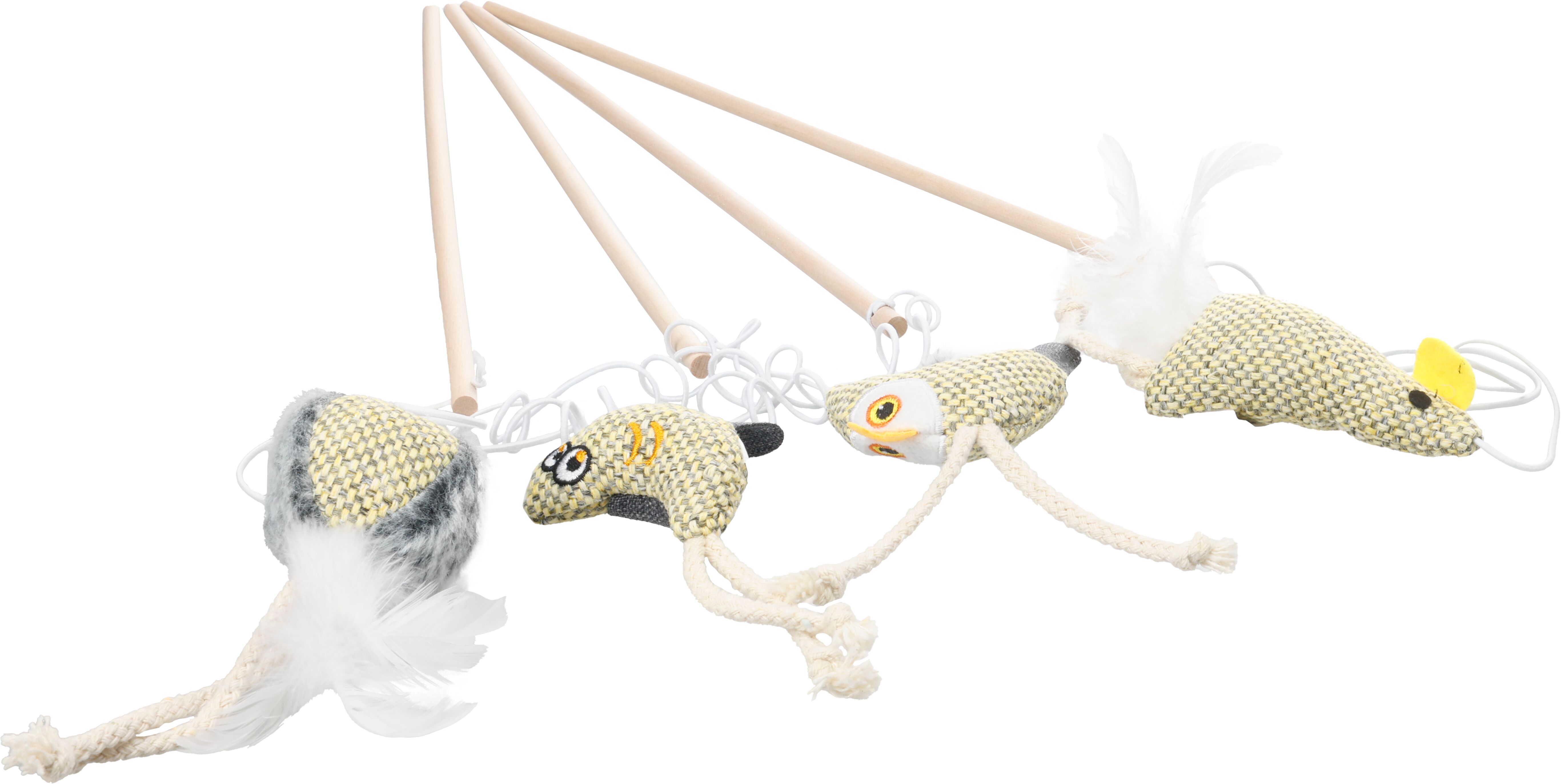 Flamingo Toy Jagre Dangler with ball Yellow