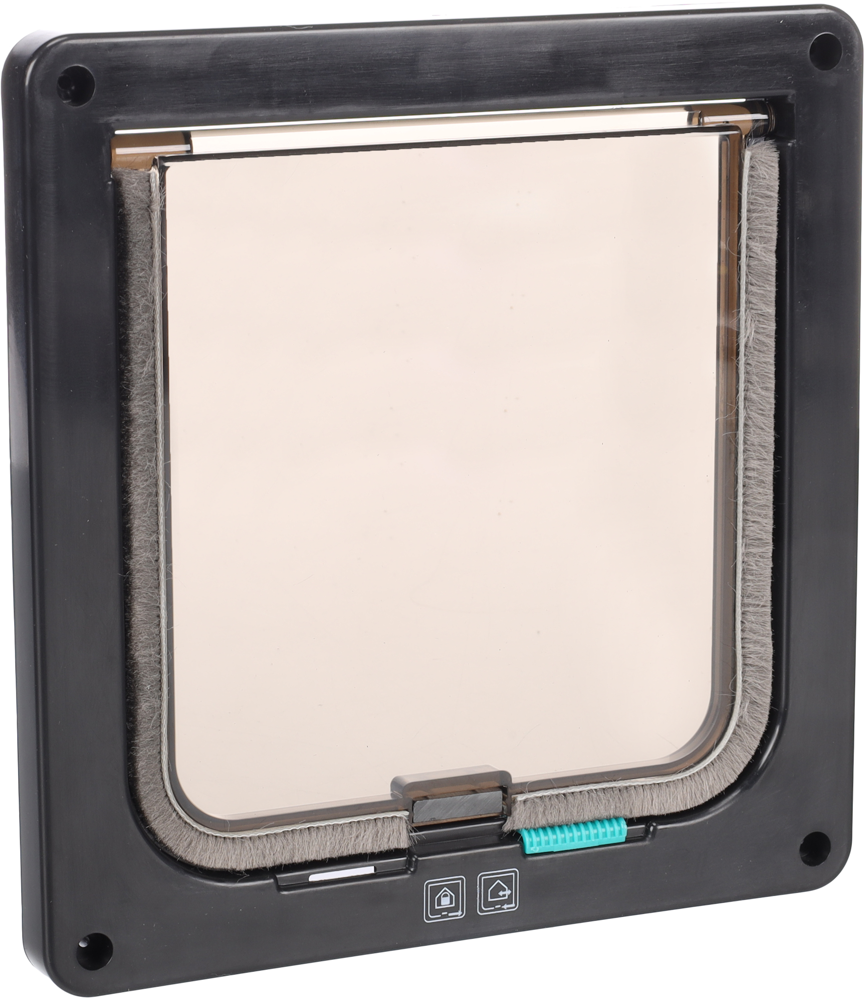 Flamingo Cat door 2 settings Fanni Black