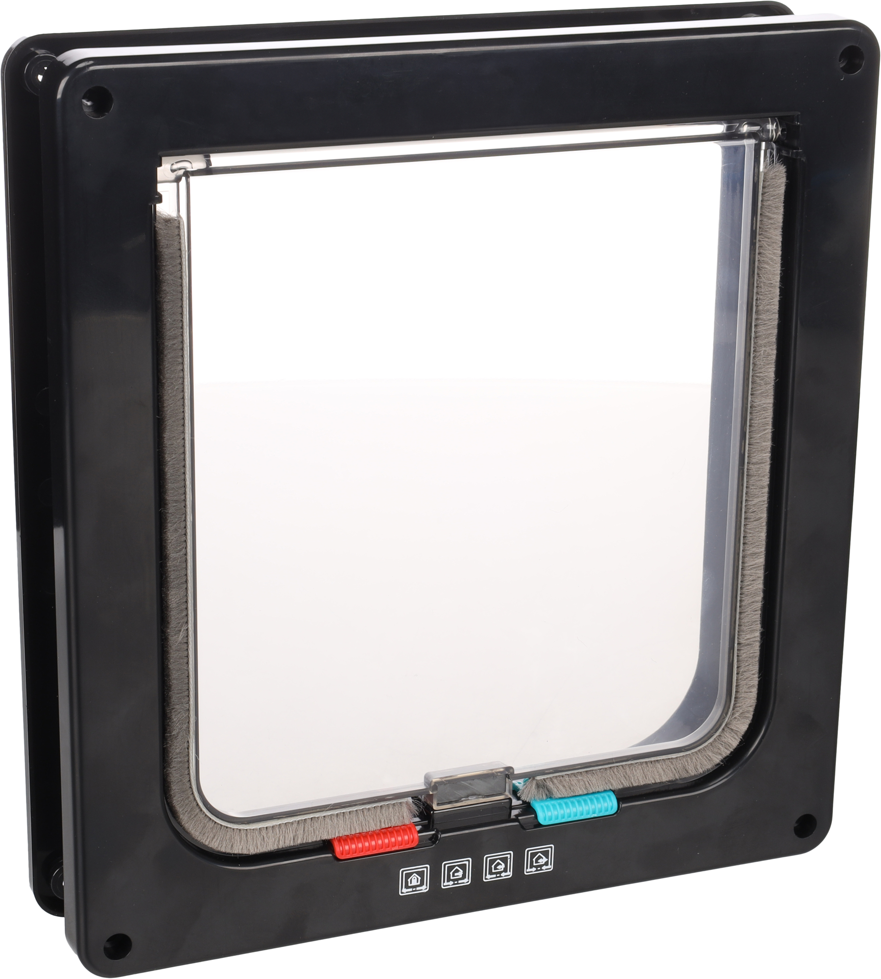 Flamingo Cat door 4 settings Vego Black