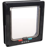 Flamingo Cat door 4 settings Vego Black