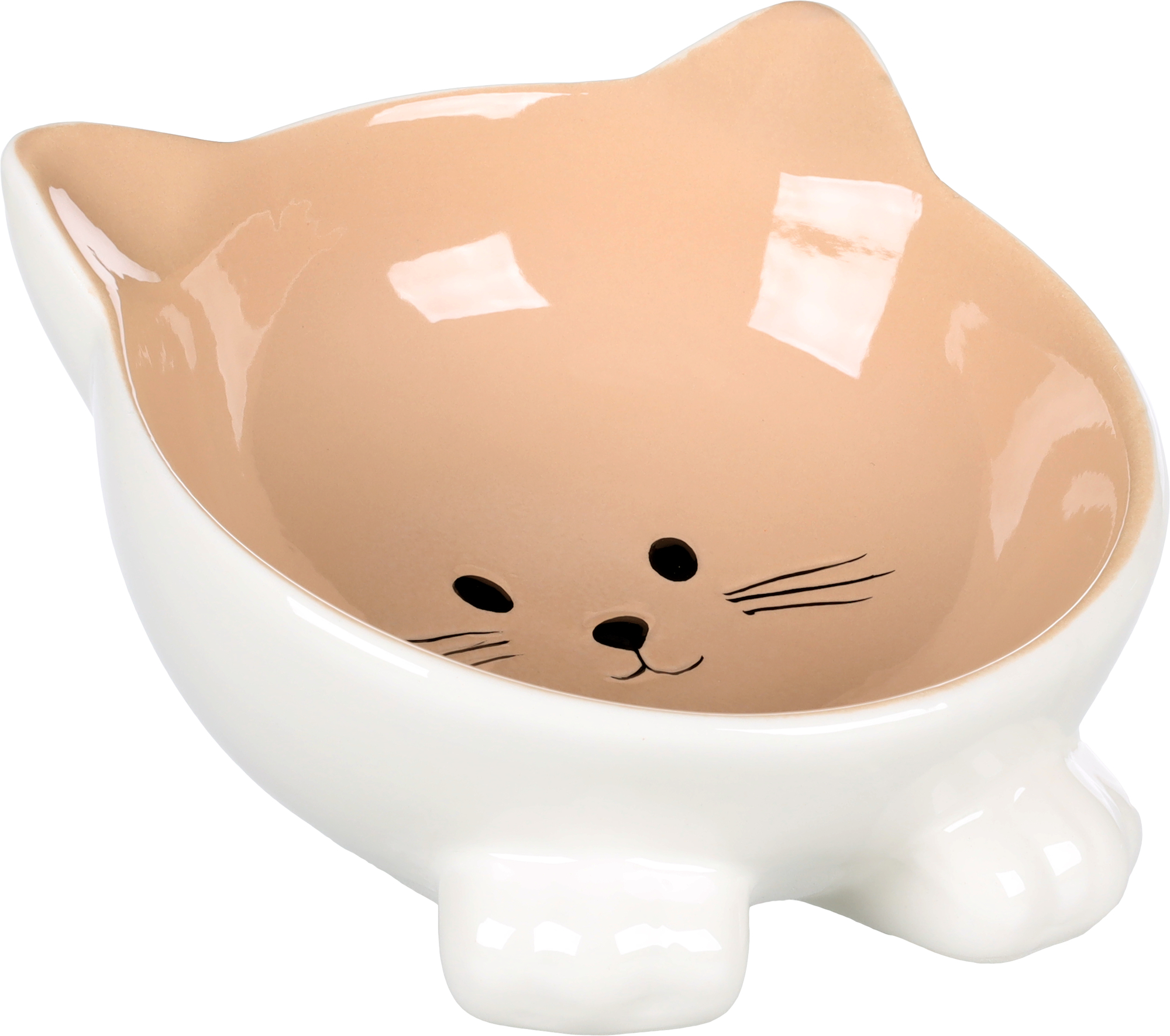 Flamingo Feeding and drinking bowl Puzi Taupe