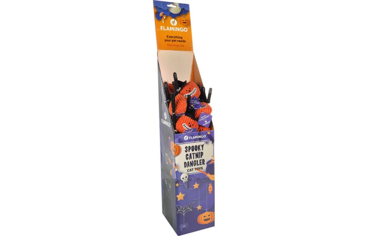 Flamingo Halloween Speelgoed Pumpo Hengel met pompoen Oranje