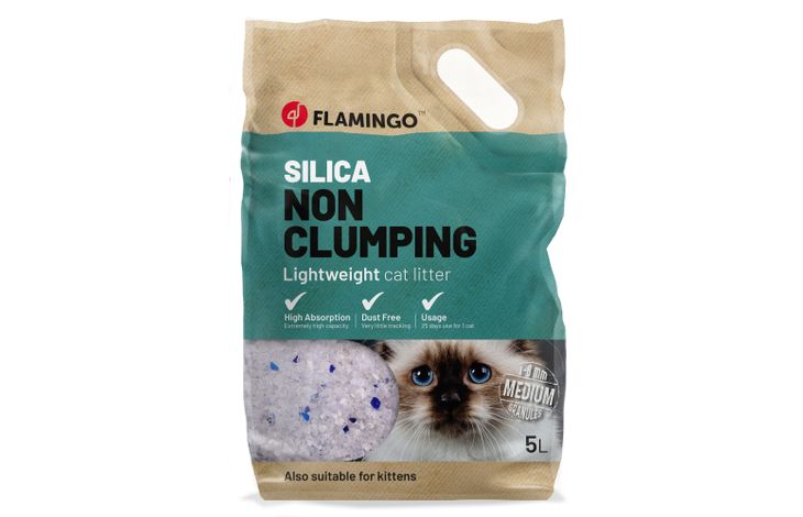 Flamingo Kattenbakvulling Silica Medium korrels